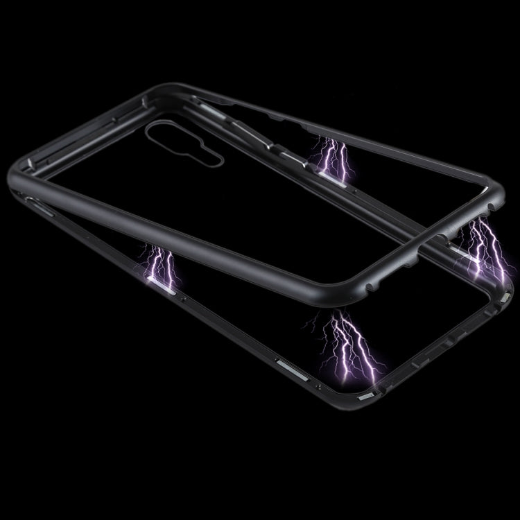 Magnetic Metal Frame Tempered Glass Case for Huawei P20