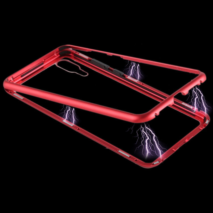 Magnetic Metal Frame Tempered Glass Case for Huawei P20