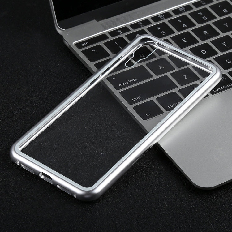 Magnetic Metal Frame Tempered Glass Case for Huawei P20