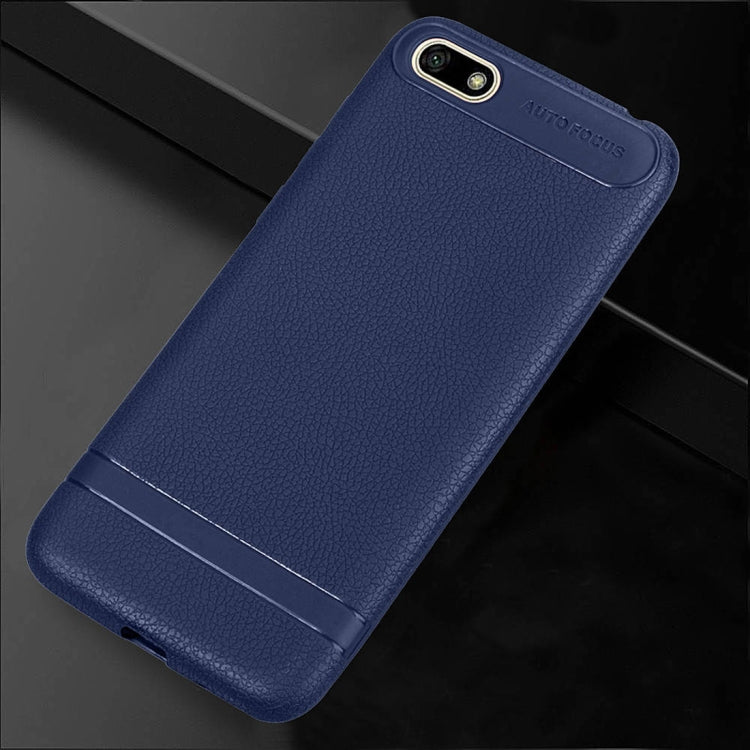 Litchi Texture TPU Shockproof Case for Huawei Y5 Prime (2018)