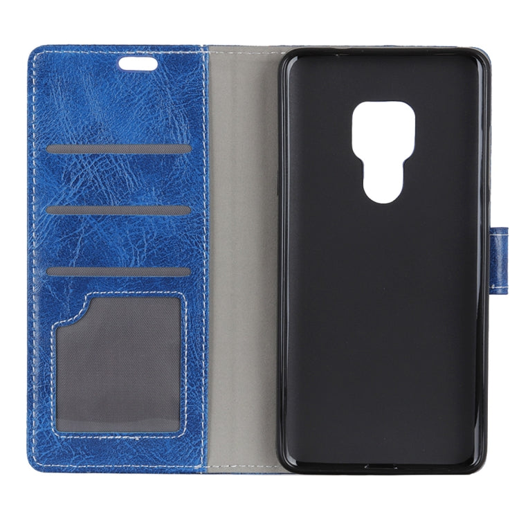Retro Crazy Horse Texture Horizontal Flip Leather Case for Huawei Mate 20, with Holder & Card Slots & Wallet & Photo Frame