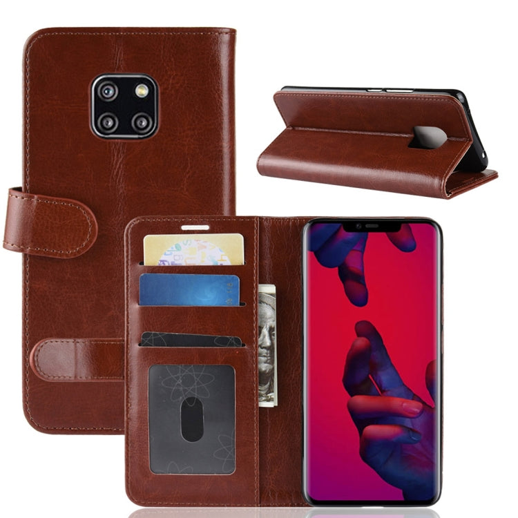 Retro Crazy Horse Texture Horizontal Flip Leather Case for Huawei Mate 20 Pro, with Holder & Card Slots & Wallet