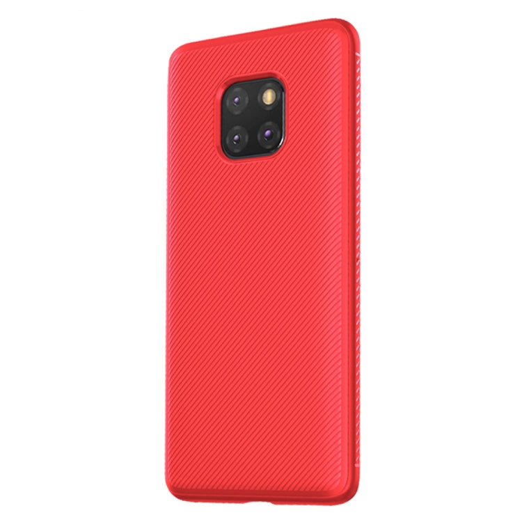 lenuo Leshen Series Stripe Texture TPU Case for Huawei Mate 20 Pro (Red)