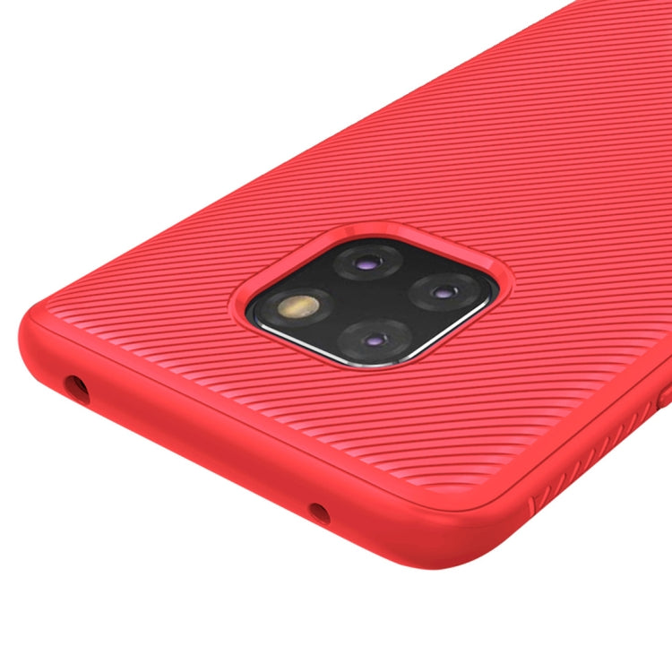 lenuo Leshen Series Stripe Texture TPU Case for Huawei Mate 20 Pro (Red)