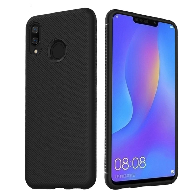 lenuo Leshen Series Stripe Texture TPU Case for Huawei Nova 3i(Black)