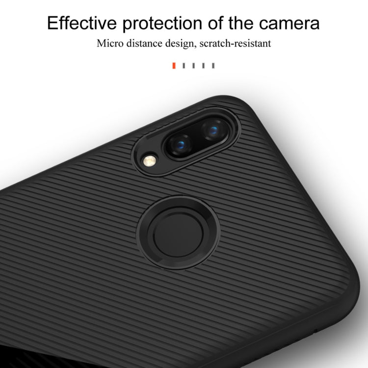 lenuo Leshen Series Stripe Texture TPU Case for Huawei Nova 3i(Black)