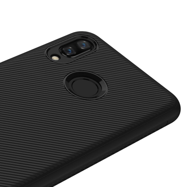 lenuo Leshen Series Stripe Texture TPU Case for Huawei Nova 3i(Black)