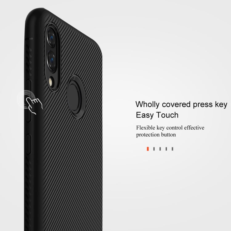 lenuo Leshen Series Stripe Texture TPU Case for Huawei Honor 8X(Blue)