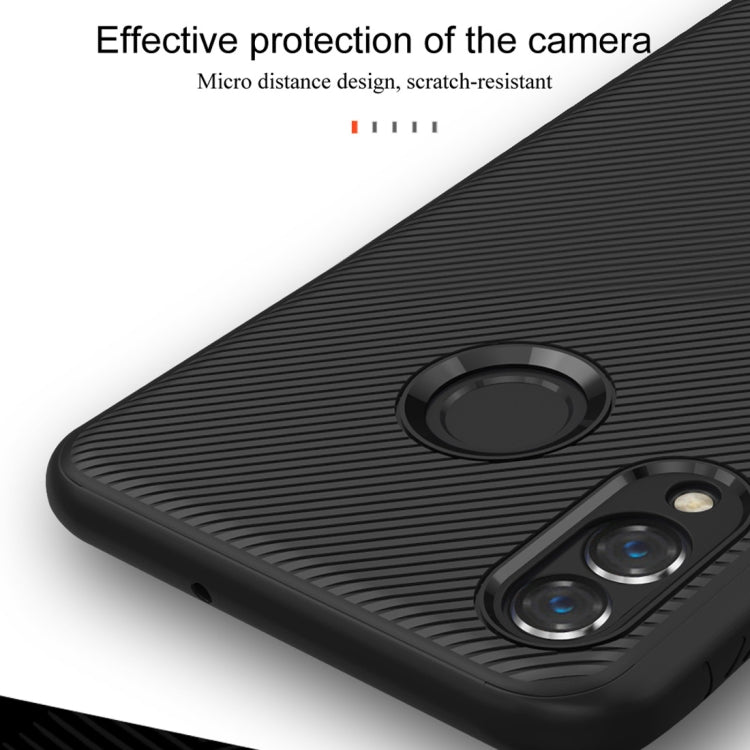 lenuo Leshen Series Stripe Texture TPU Case for Huawei Honor 8X(Blue)