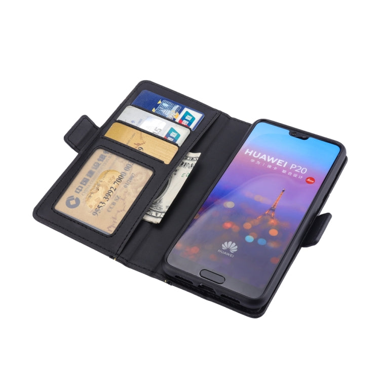 Bible Style Business Horizontal Flip Leather Case for Huawei P20, with Card Slots & Photo Frame & Holder & Wallet