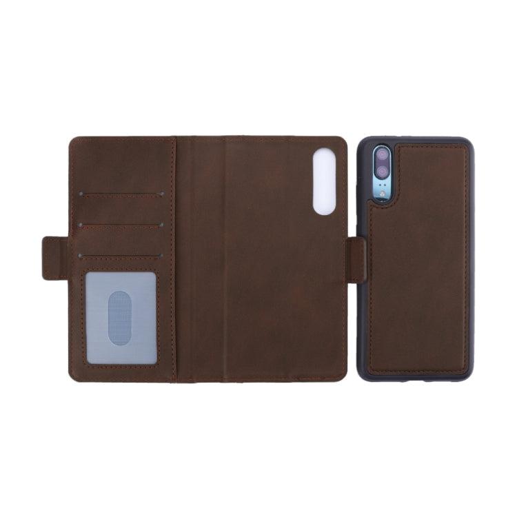 Bible Style Business Horizontal Flip Leather Case for Huawei P20, with Card Slots & Photo Frame & Holder & Wallet