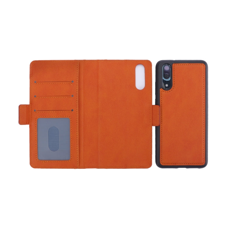 Bible Style Business Horizontal Flip Leather Case for Huawei P20, with Card Slots & Photo Frame & Holder & Wallet