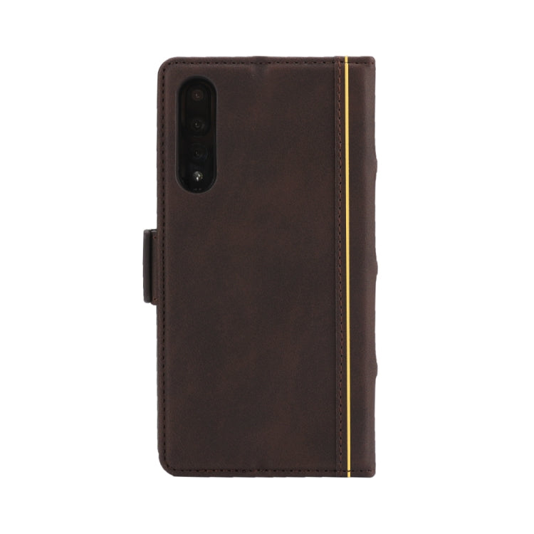 Bible Style Business Horizontal Flip Leather Case for Huawei P20 Pro, with Card Slots & Photo Frame & Holder & Wallet