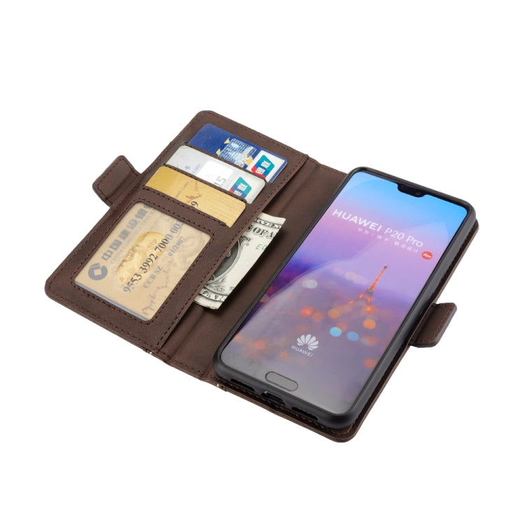 Bible Style Business Horizontal Flip Leather Case for Huawei P20 Pro, with Card Slots & Photo Frame & Holder & Wallet