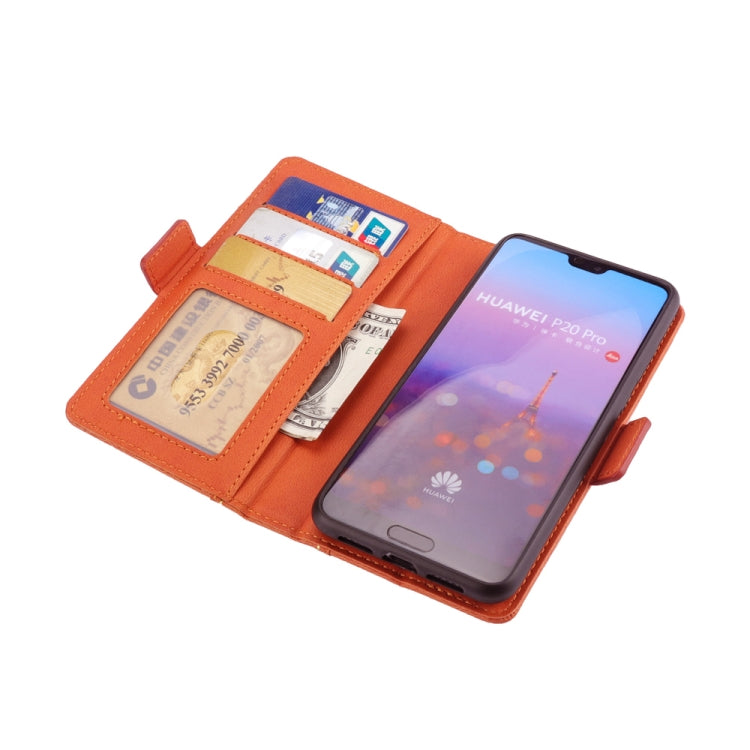 Bible Style Business Horizontal Flip Leather Case for Huawei P20 Pro, with Card Slots & Photo Frame & Holder & Wallet