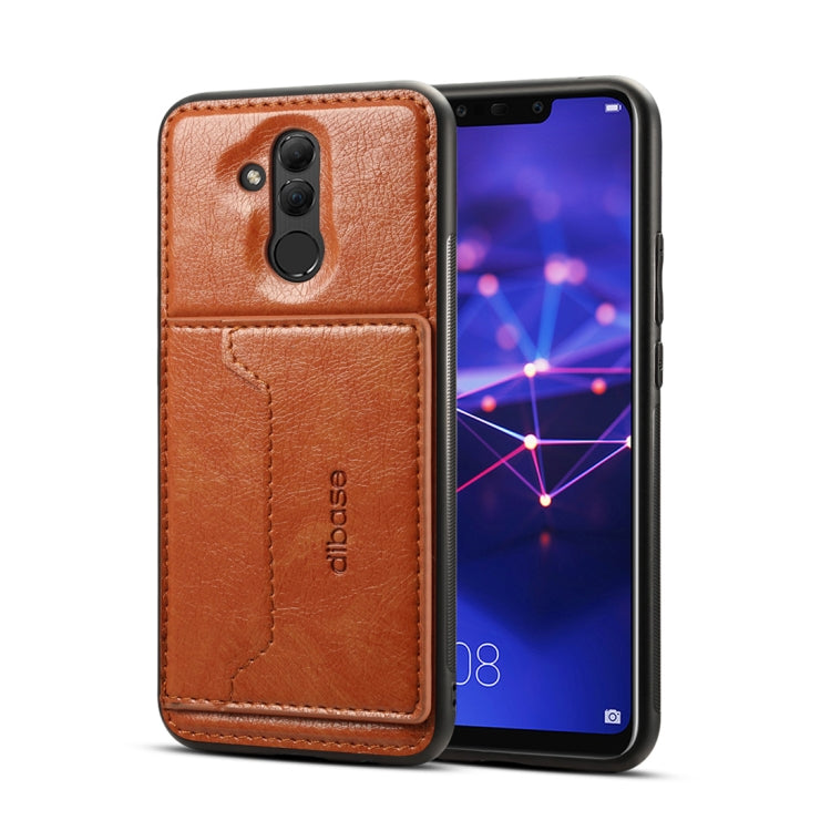Dibase TPU + PC + PU Crazy Horse Texture Protective Case for Huawei Mate 20 Lite / Maimang 7, with Holder & Card Slots
