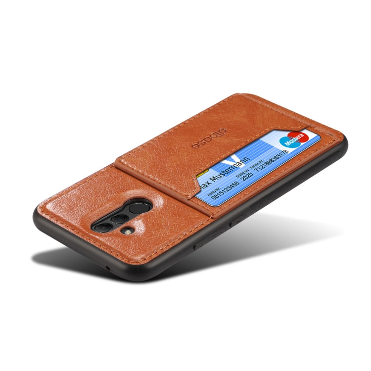 Dibase TPU + PC + PU Crazy Horse Texture Protective Case for Huawei Mate 20 Lite / Maimang 7, with Holder & Card Slots