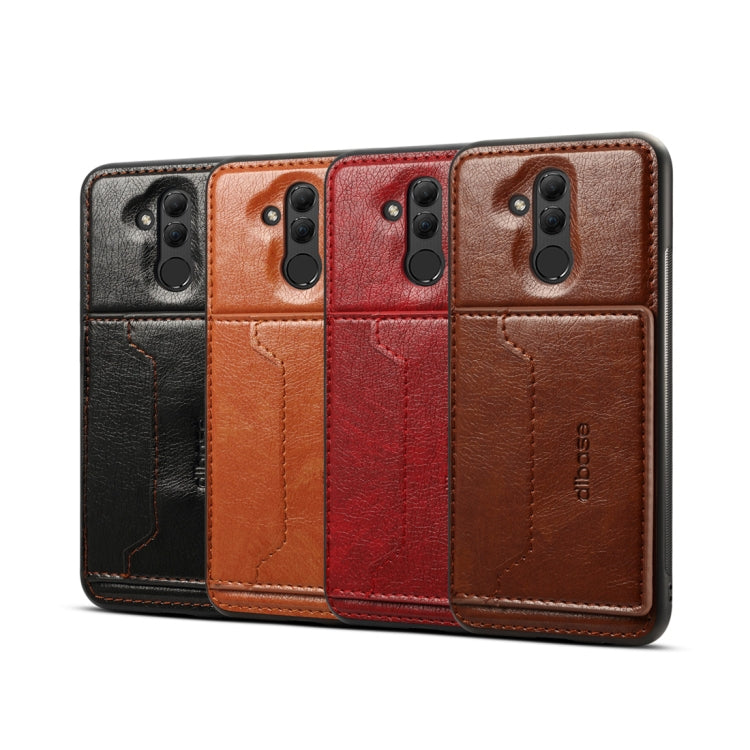 Dibase TPU + PC + PU Crazy Horse Texture Protective Case for Huawei Mate 20 Lite / Maimang 7, with Holder & Card Slots