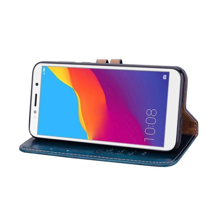 Business Style Oil Wax Texture Horizontal Flip Leather Case for Huawei Y5 (2018) / Y5 Prime (2018) / Honor 7A (Russian Version), with Holder & Card Slots & Wallet