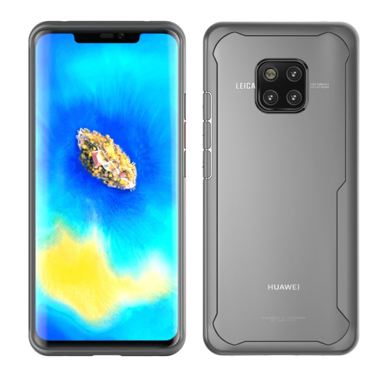 Transparent PC + TPU Full Coverage Shockproof Protective Case for Huawei Mate 20 Pro (Grey)