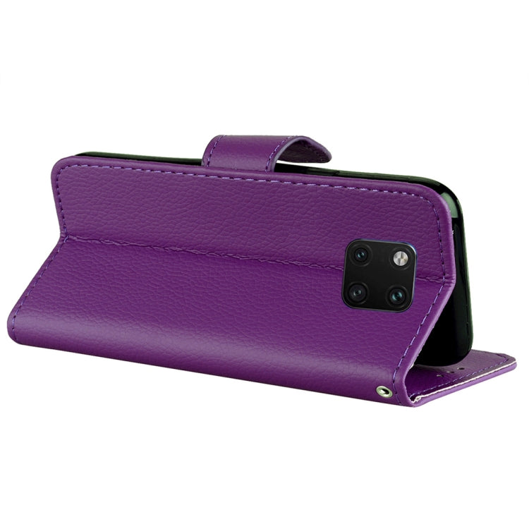 Litchi Texture Horizontal Flip Leather Case for Huawei Mate 20 Pro , with Holder & Card Slots & Wallet & Lanyard