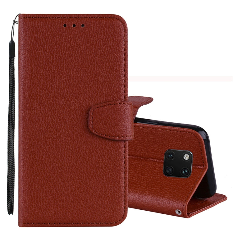 Litchi Texture Horizontal Flip Leather Case for Huawei Mate 20 Pro , with Holder & Card Slots & Wallet & Lanyard