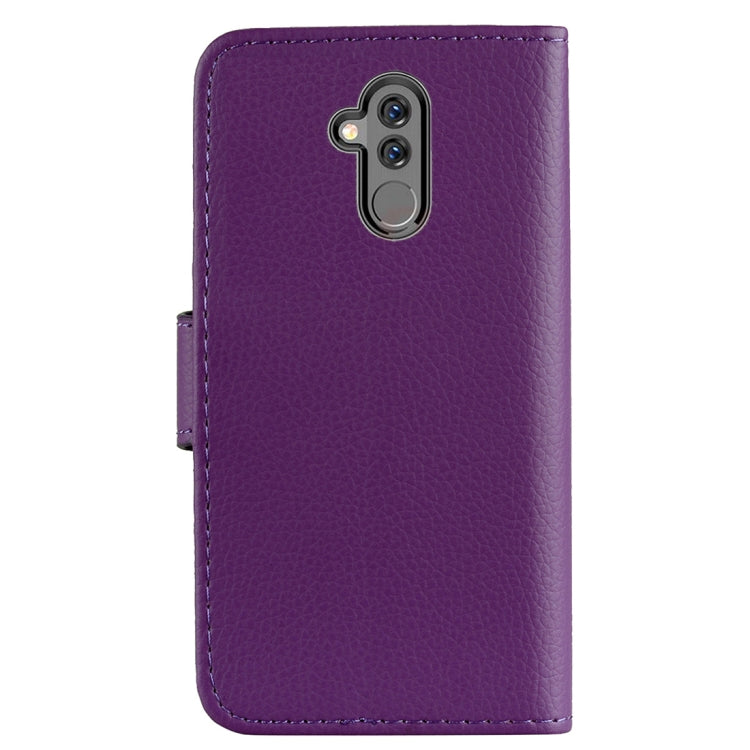 Litchi Texture Horizontal Flip Leather Case for Huawei Mate 20 Lite , with Holder & Card Slots & Wallet & Lanyard