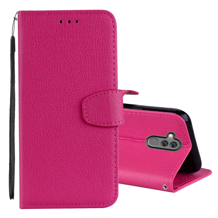 Litchi Texture Horizontal Flip Leather Case for Huawei Mate 20 Lite , with Holder & Card Slots & Wallet & Lanyard