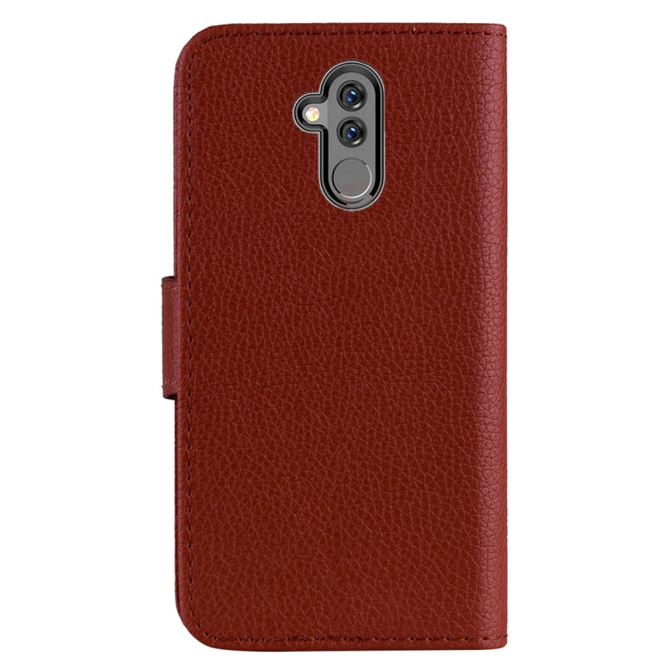 Litchi Texture Horizontal Flip Leather Case for Huawei Mate 20 Lite , with Holder & Card Slots & Wallet & Lanyard