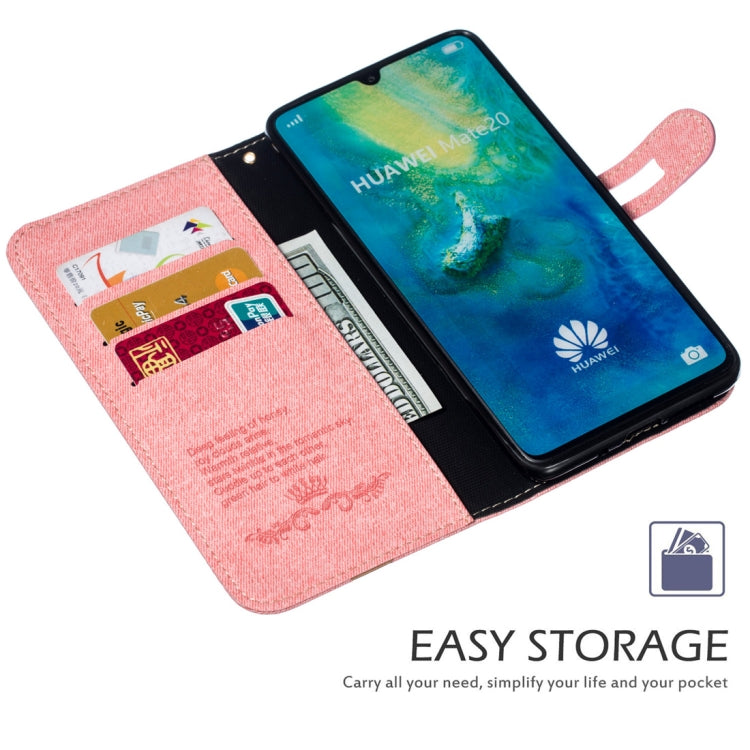 Splicing Embossed Male Style Horizontal Flip Leather Case for Huawei Mate 20, with Holder & Card Slots & Wallet & Lanyard