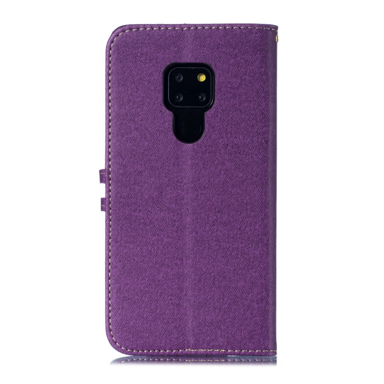 Splicing Embossed Male Style Horizontal Flip Leather Case for Huawei Mate 20, with Holder & Card Slots & Wallet & Lanyard