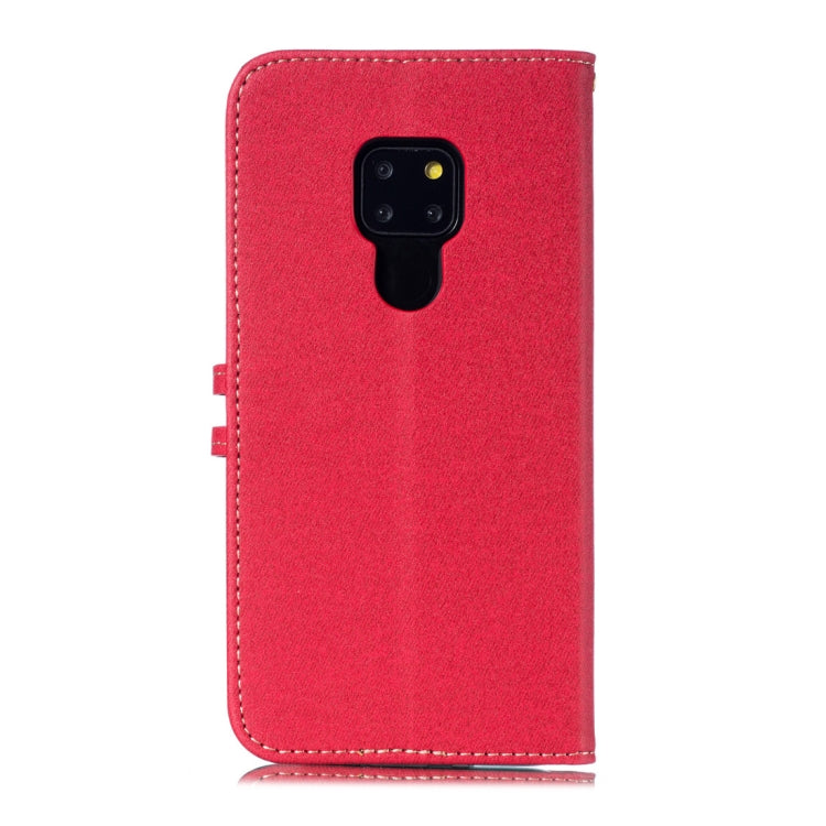 Splicing Embossed Male Style Horizontal Flip Leather Case for Huawei Mate 20, with Holder & Card Slots & Wallet & Lanyard