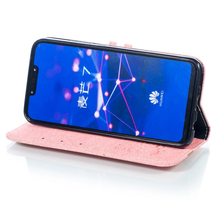 Splicing Embossed Male Style Horizontal Flip Leather Case for Huawei Mate 20 Lite/ Maimang 7, with Holder & Card Slots & Wallet & Lanyard