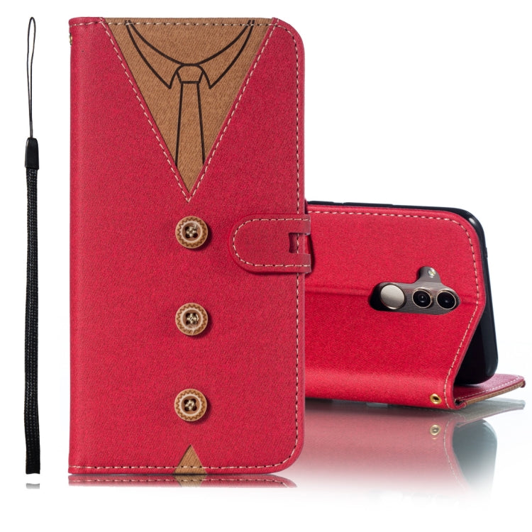 Splicing Embossed Male Style Horizontal Flip Leather Case for Huawei Mate 20 Lite/ Maimang 7, with Holder & Card Slots & Wallet & Lanyard