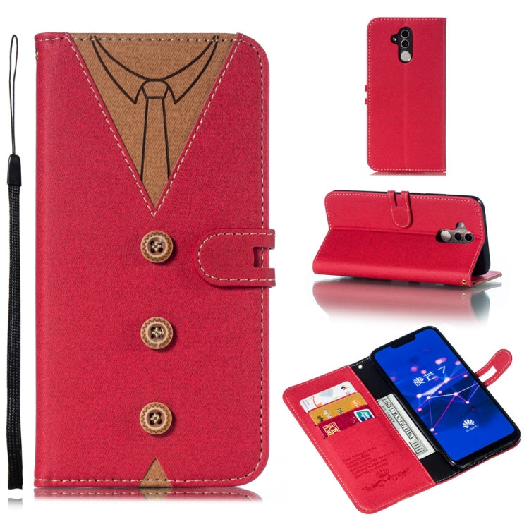 Splicing Embossed Male Style Horizontal Flip Leather Case for Huawei Mate 20 Lite/ Maimang 7, with Holder & Card Slots & Wallet & Lanyard