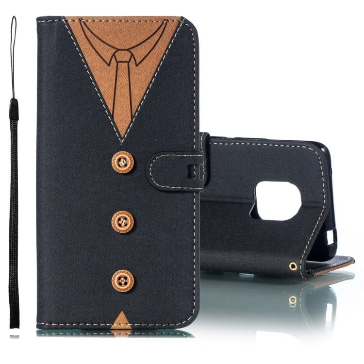 Splicing Embossed Male Style Horizontal Flip Leather Case for Huawei Mate 20 Pro, with Holder & Card Slots & Wallet & Lanyard