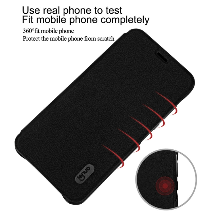 lenuo Ledream Series Litchi Texture Horizontal Flip PU Leather Case for Huawei Nova 3, with Card Slot(Gold)