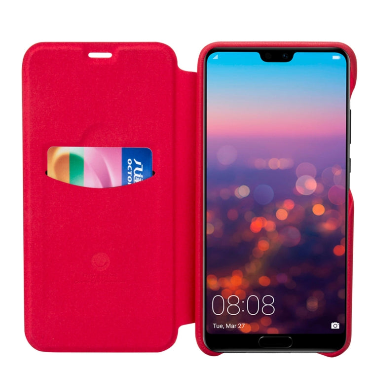 lenuo Ledream Series Litchi Texture Horizontal Flip PU Leather Case for Huawei P20 Lite / Nova 3e, with Card Slot(Red)