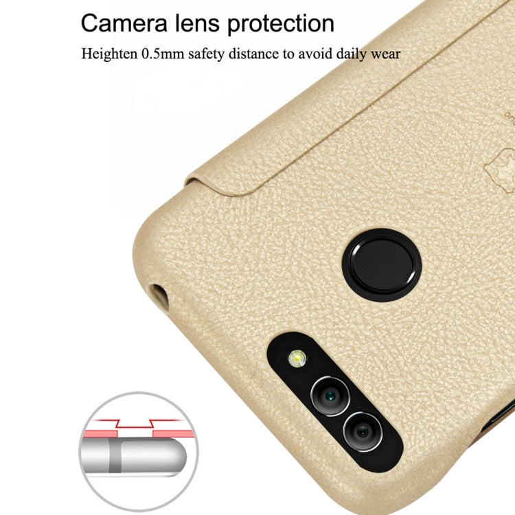 lenuo Ledream Series Litchi Texture Horizontal Flip PU Leather Case for Huawei P smart (Enjoy 7S), with Card Slot