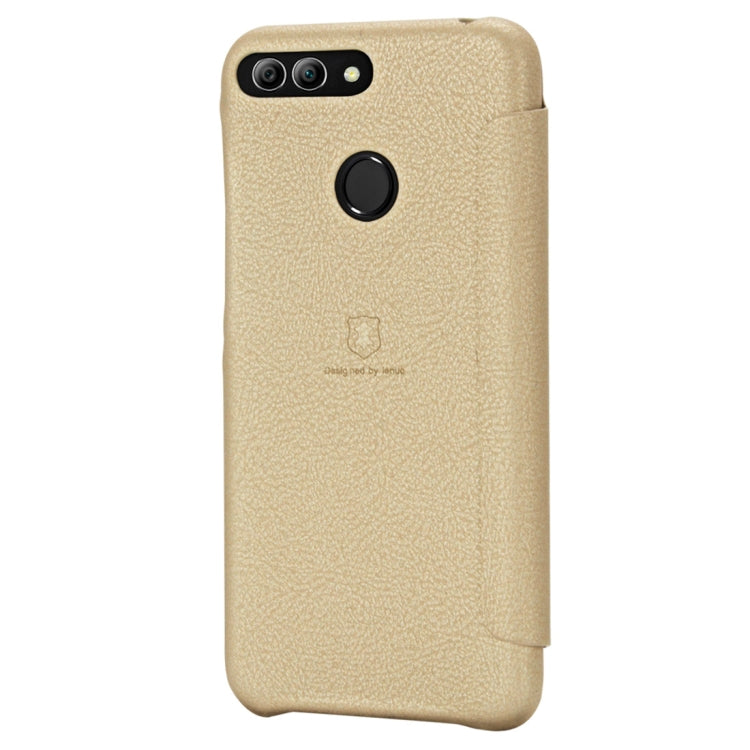 lenuo Ledream Series Litchi Texture Horizontal Flip PU Leather Case for Huawei P smart (Enjoy 7S), with Card Slot