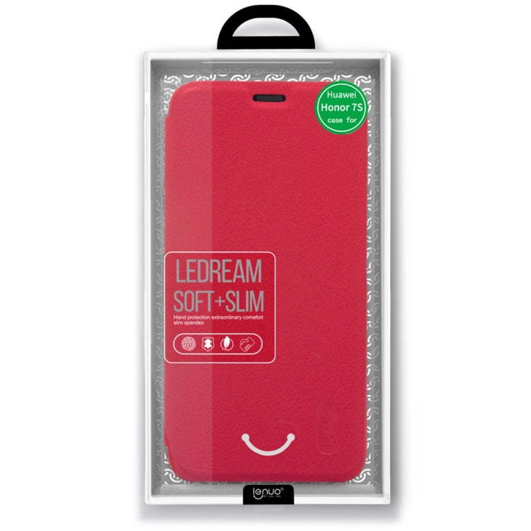 lenuo Ledream Series Litchi Texture Horizontal Flip PU Leather Case for Huawei P smart (Enjoy 7S), with Card Slot