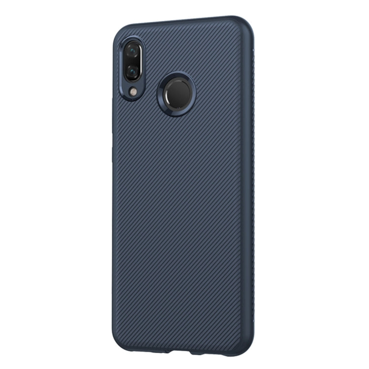 lenuo Leshen Series Stripe Texture TPU Case for Huawei Y9 (2019) / Enjoy 9 Plus(Blue)