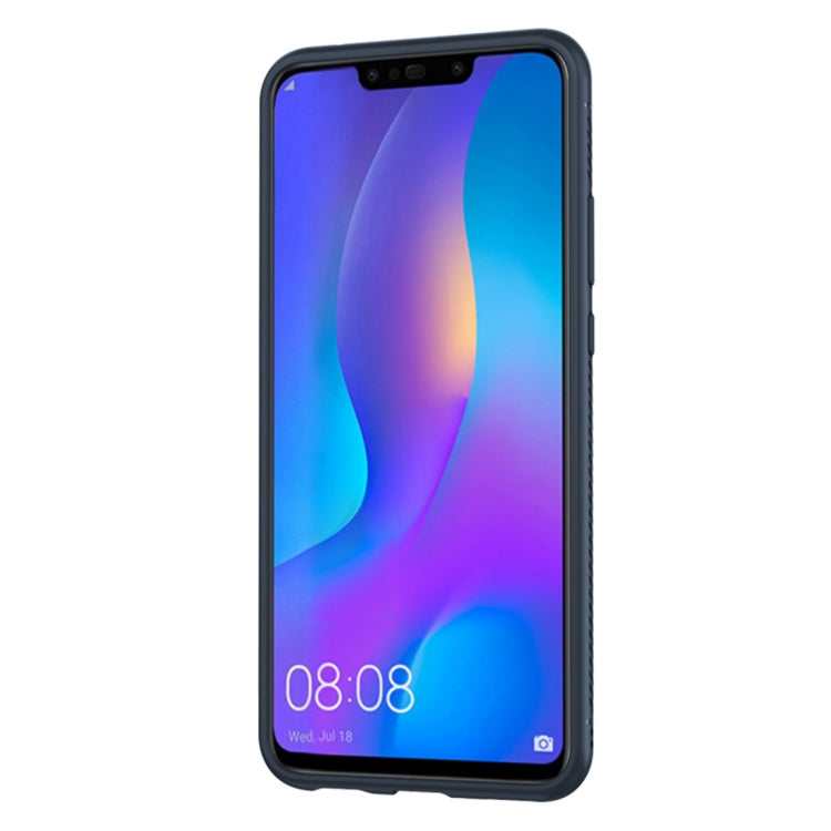 lenuo Leshen Series Stripe Texture TPU Case for Huawei Y9 (2019) / Enjoy 9 Plus(Blue)