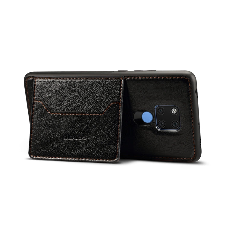 Dibase TPU + PC + PU Crazy Horse Texture Protective Case for Huawei Mate 20 X, with Holder & Card Slots