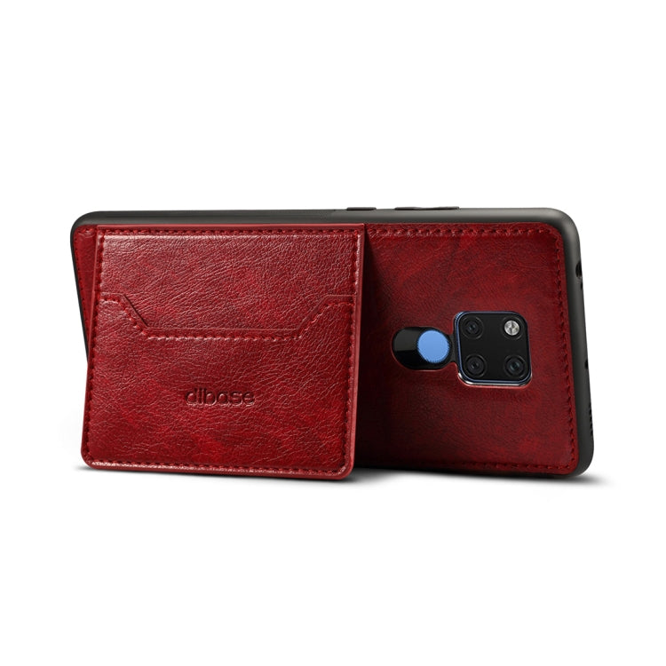 Dibase TPU + PC + PU Crazy Horse Texture Protective Case for Huawei Mate 20 X, with Holder & Card Slots