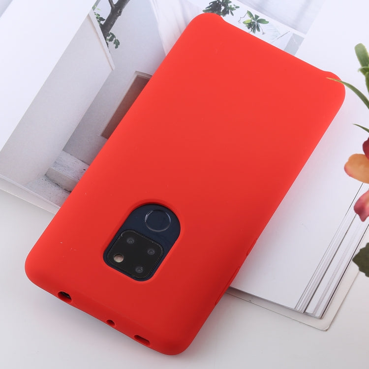 Solid Color Liquid Silicone Shockproof Case for Huawei Mate 20