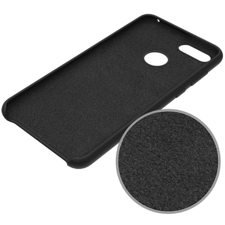 Solid Color Liquid Silicone Dropproof Protective Case for Huawei Honor 7X