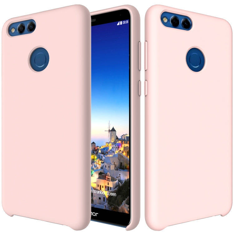 Solid Color Liquid Silicone Dropproof Protective Case for Huawei Honor 7X