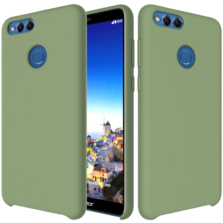 Solid Color Liquid Silicone Dropproof Protective Case for Huawei Honor 7X