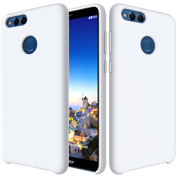 Solid Color Liquid Silicone Dropproof Protective Case for Huawei Honor 7X